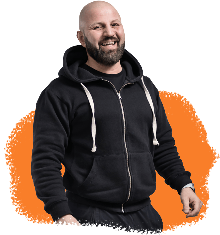 Fitnesstrainer Tayfun in Sportsachen